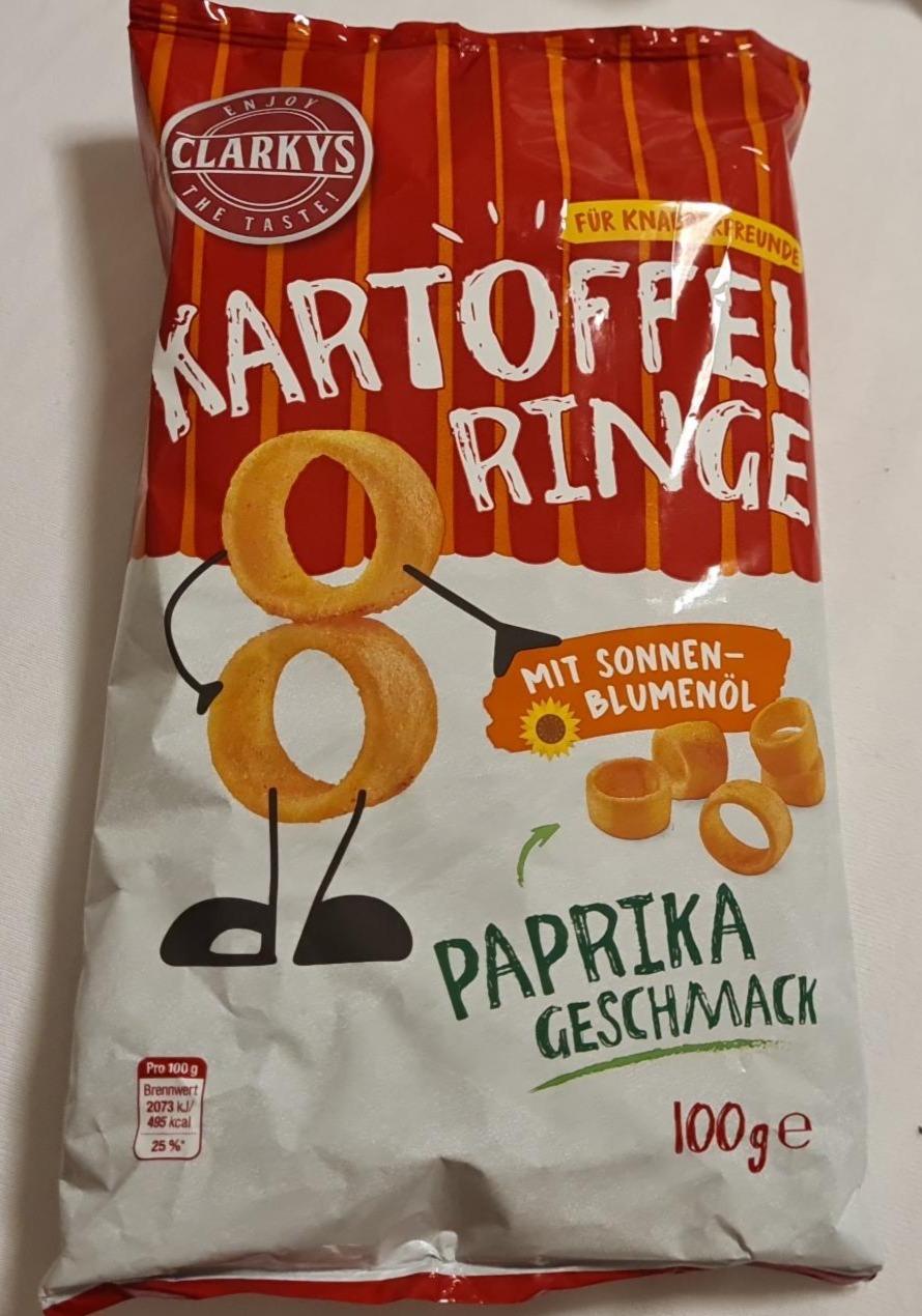 Fotografie - Kartoffelringe Paprika geschmack Clarkys