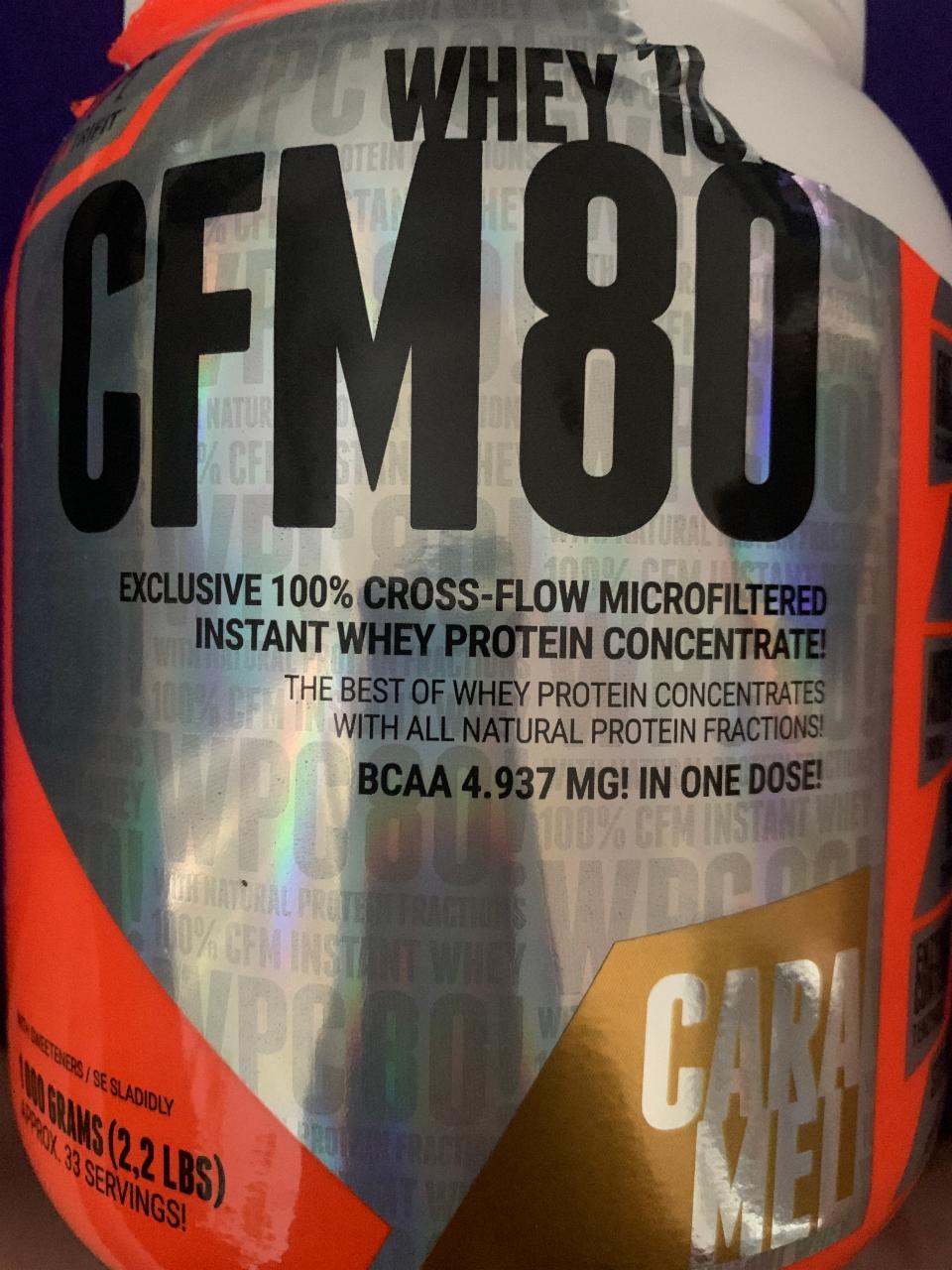 Fotografie - Whey 100! CFM 80 caramel Extrifit