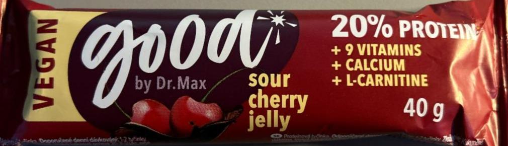 Fotografie - Good Vegan 20% protein Sour cherry jelly Dr.Max