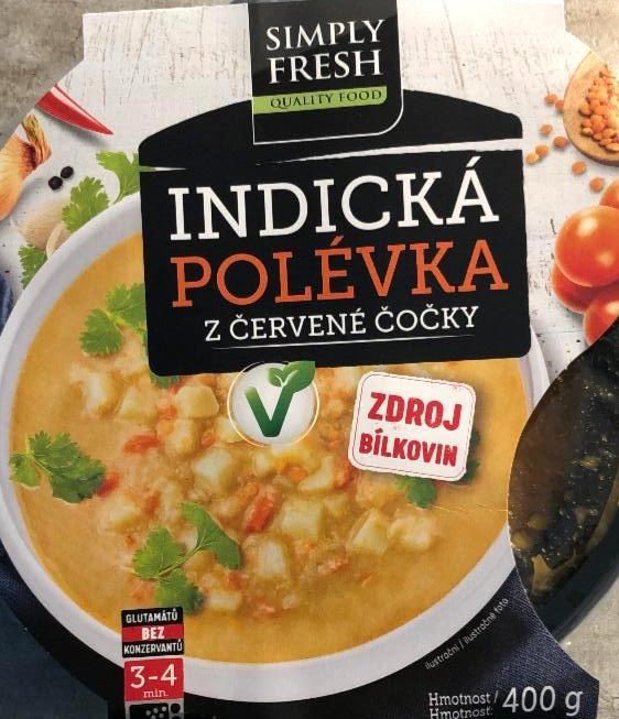 Fotografie - Indická polévka z červené čočky Simply Fresh