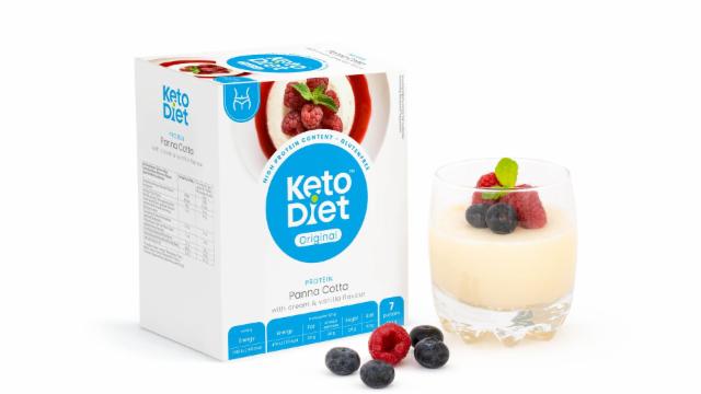 Fotografie - Proteinová panna cotta příchuť smetana a vanilka KetoDiet