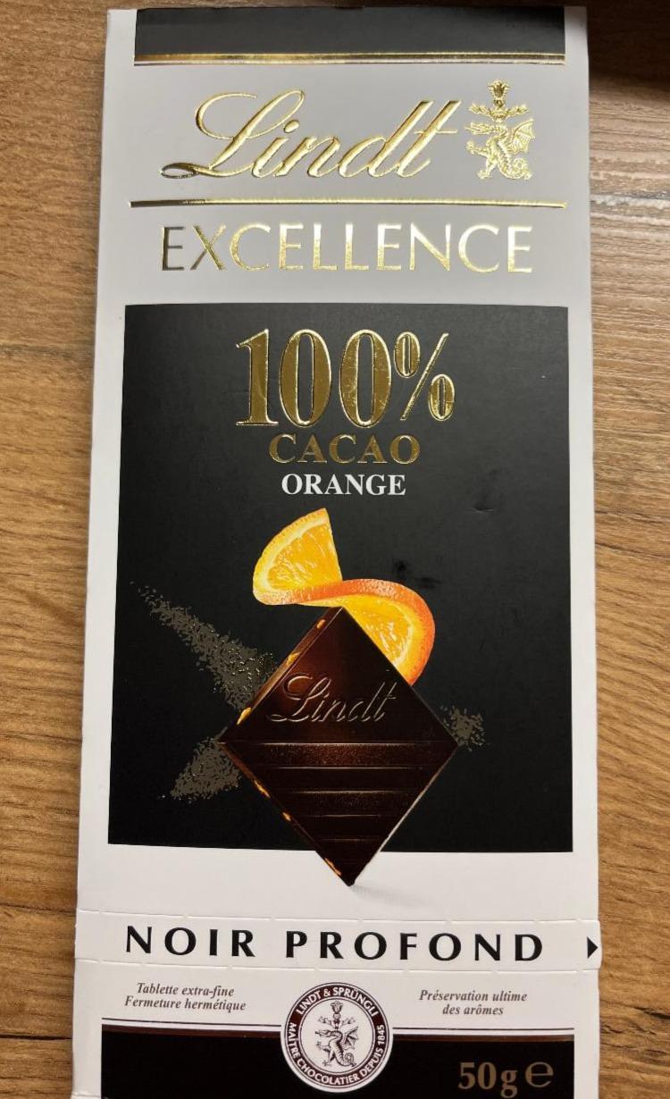 Fotografie - Excellence 100% cacao Orange Lindt