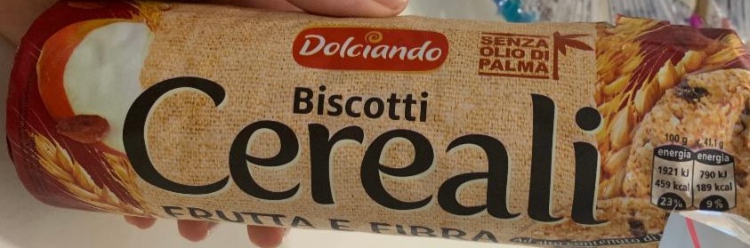 Fotografie - biscotti cereali frutta e fibra Dolciando