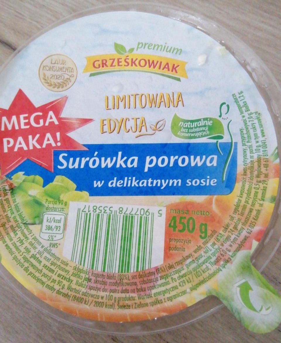 Fotografie - Surówka porowa w delikatnym sosie Grześkowiak