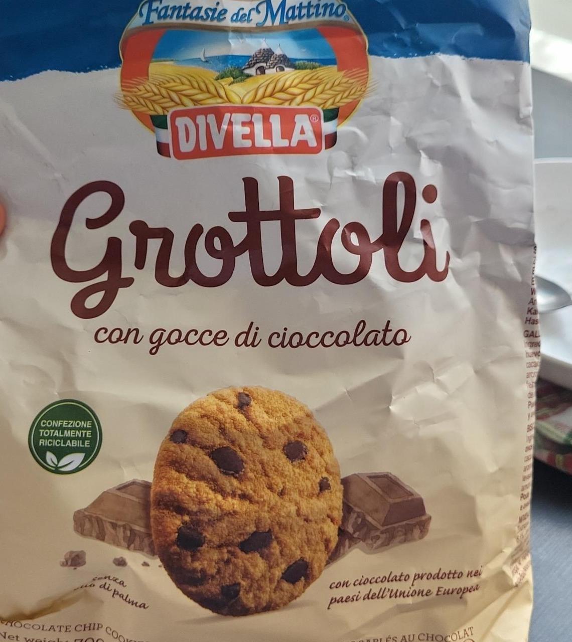 Fotografie - Grottoli con gocce di cioccolato Divella