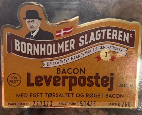 Fotografie - Bacon Leverpostej Bornholmer Slagteren