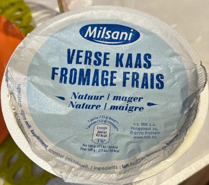 Fotografie - Fromage Frais nature maigre Milsani