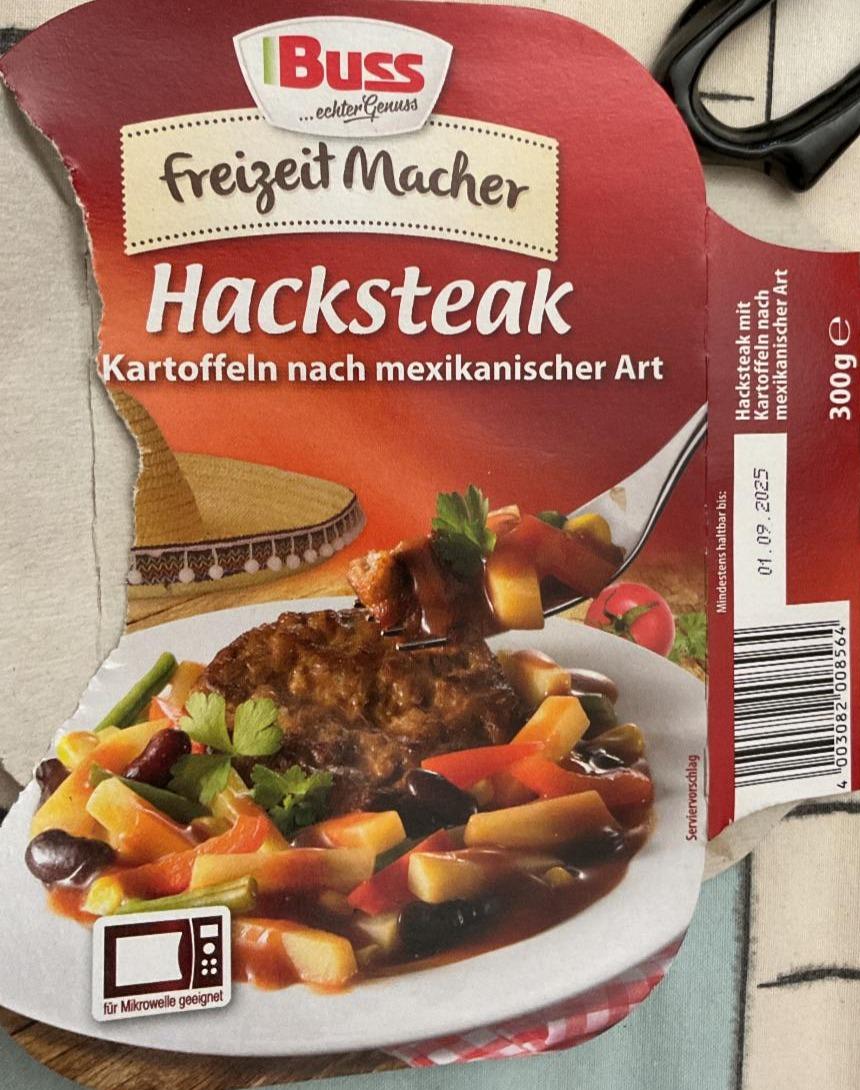 Fotografie - Hacksteak kartoffeln nach mexikanischer art Buss