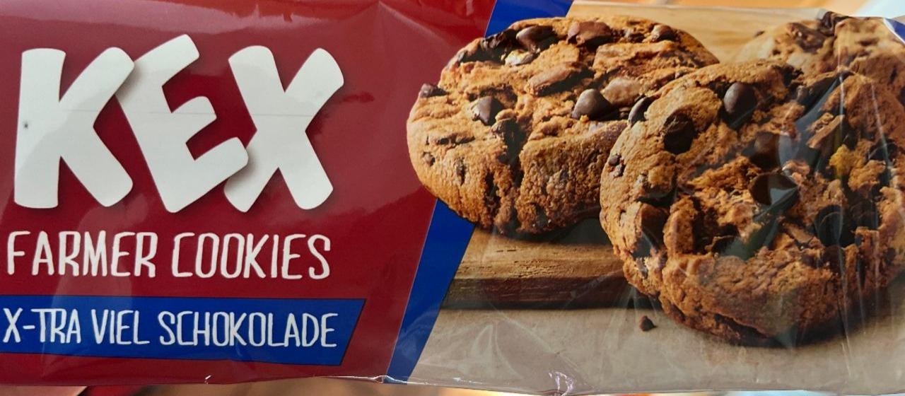 Fotografie - Kex Farmer cookies X-Tra Viel Schokolade DeBeukelaer