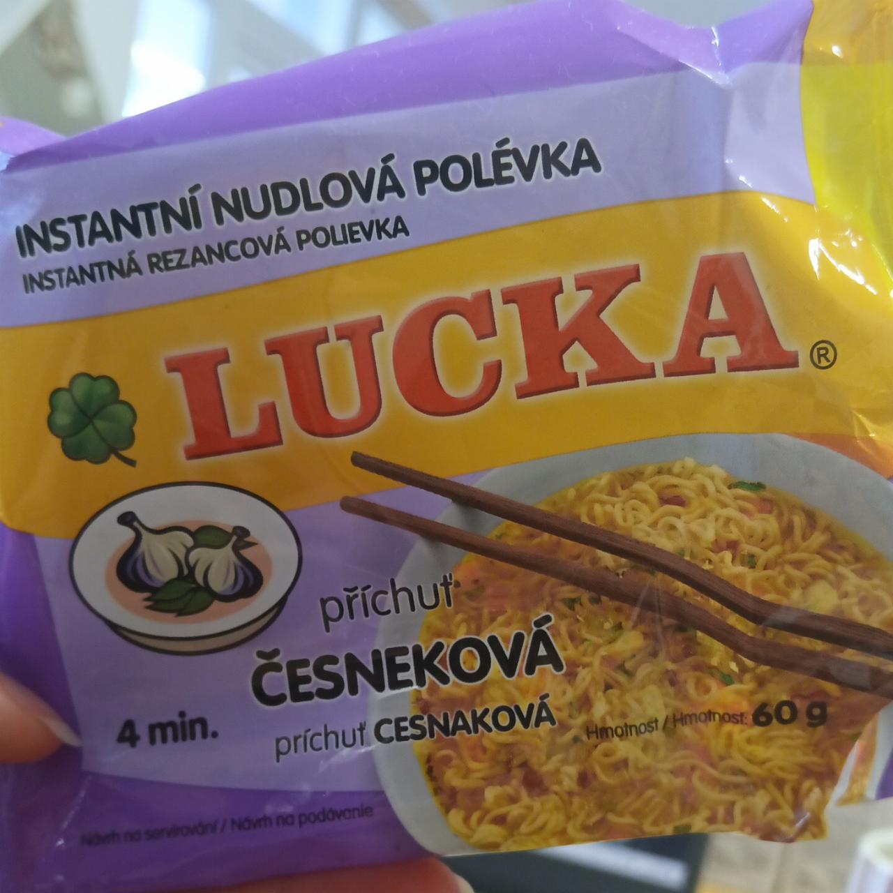 Fotografie - Instantní nudlová polévka česneková Lucka