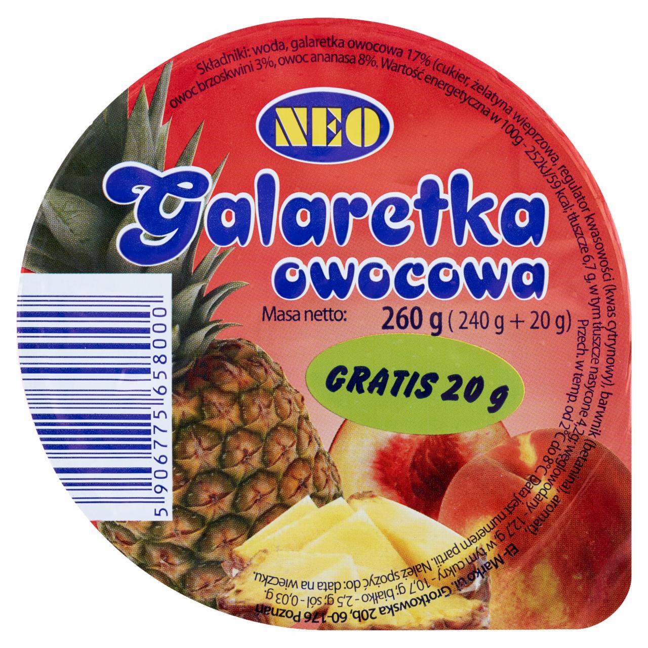 Fotografie - Galaretka owocowa NEO