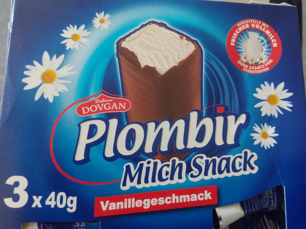 Fotografie - Plombir Milch Snack Vanillegeschmack Dovgan