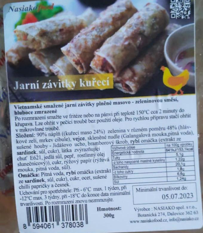 Fotografie - Jarní závitky kuřecí Nasiako Food