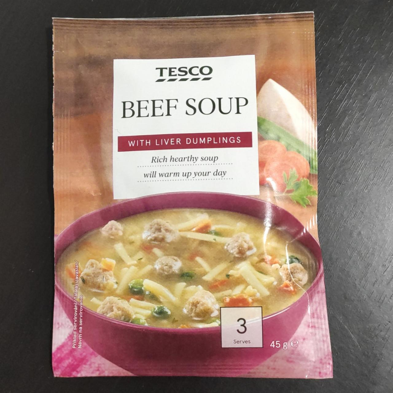 Fotografie - Beef Soup Tesco