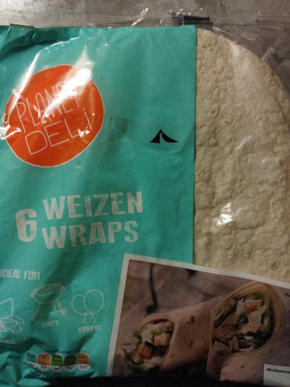 Fotografie - planet deli 6 Weizen wraps