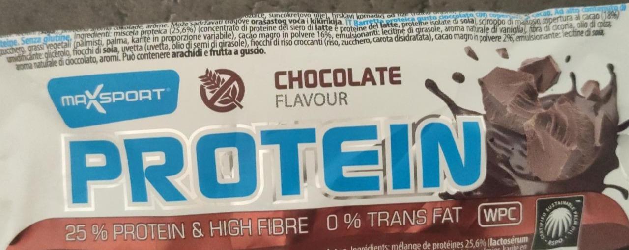 Fotografie - Protein chocolate flavour MaxSport