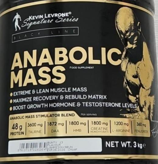 Fotografie - Anabolic Mass Bunty flavour Kevin Levrone