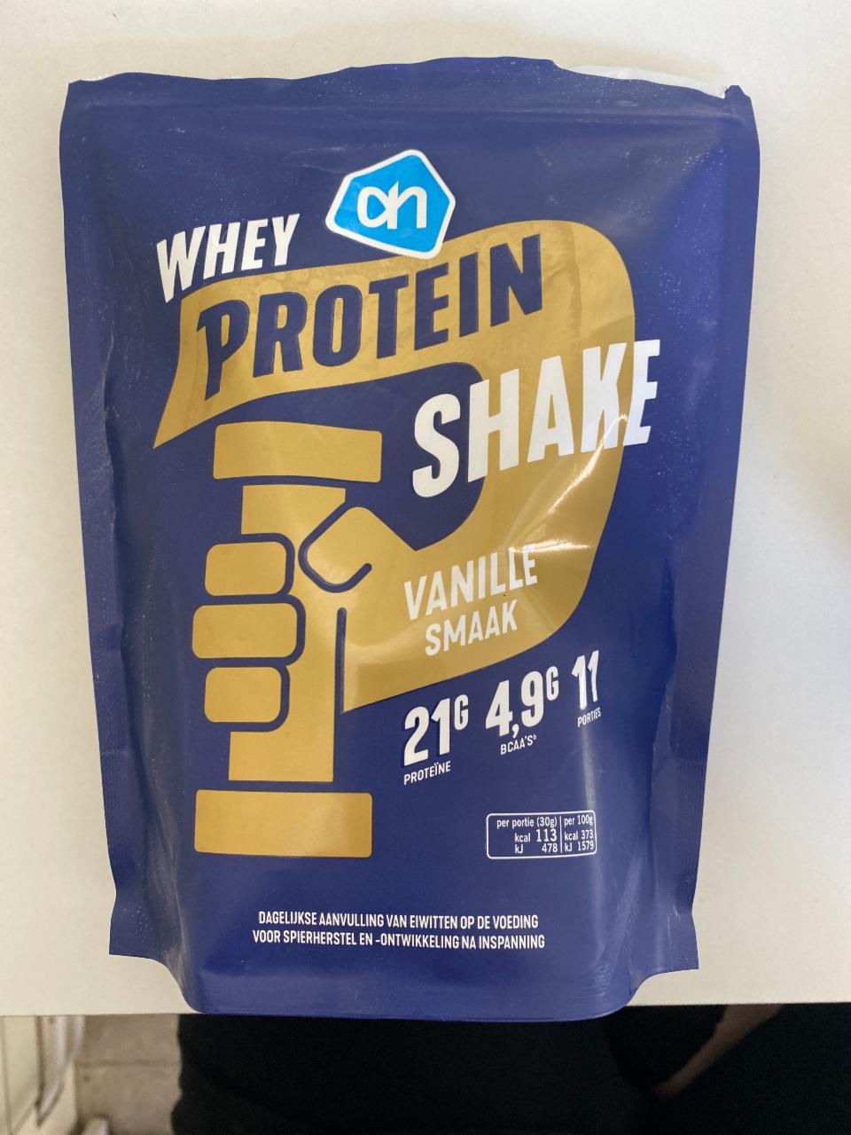 Fotografie - Whey protein shake vanille smaak AH