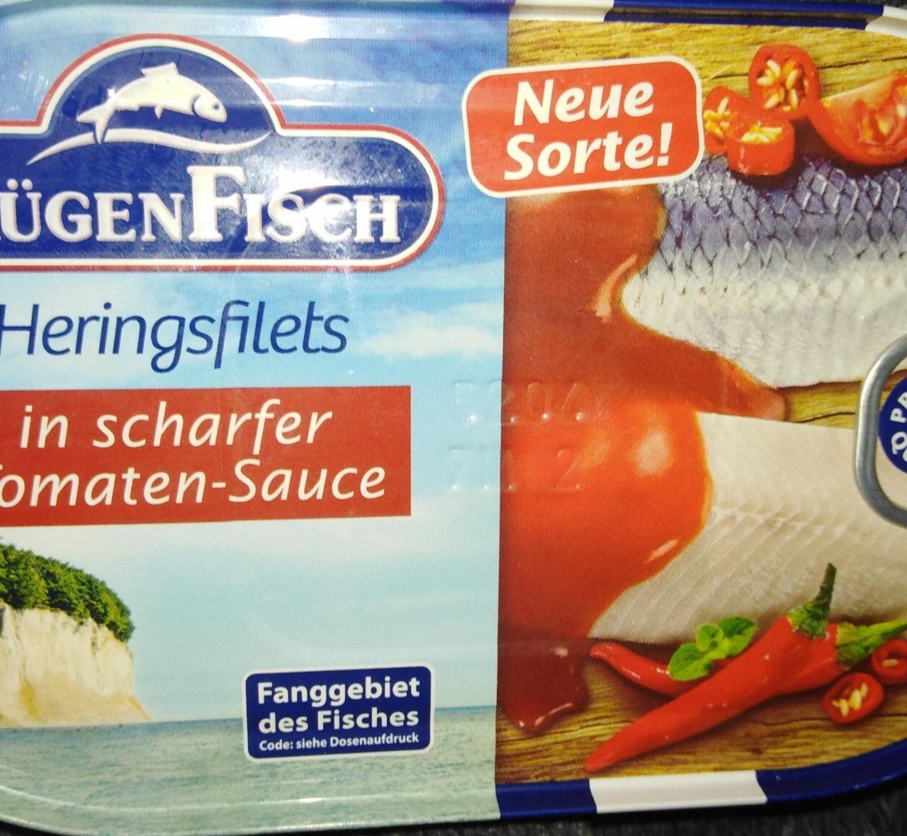 Fotografie - Heringsfilets in scharfer Tomaten-Sauce RügenFisch