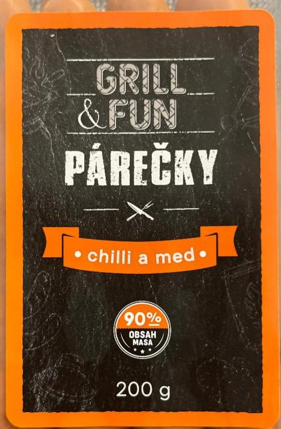 Fotografie - Párečky chilli a med Grill & Fun