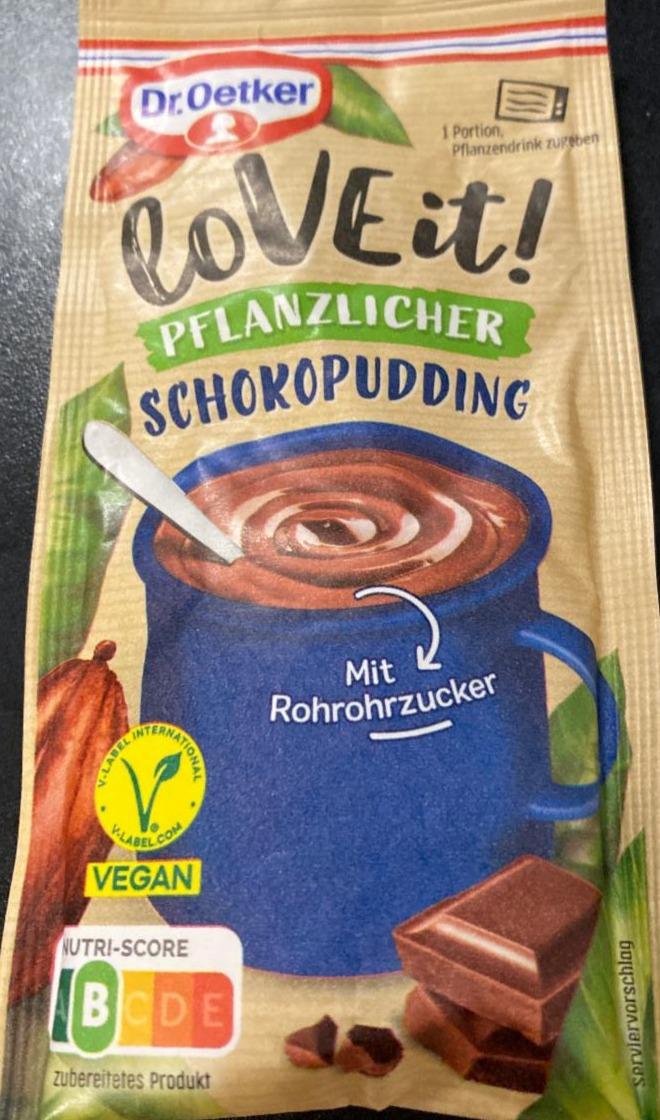 Fotografie - Pflanzlicher Schokopudding Dr.Oetker