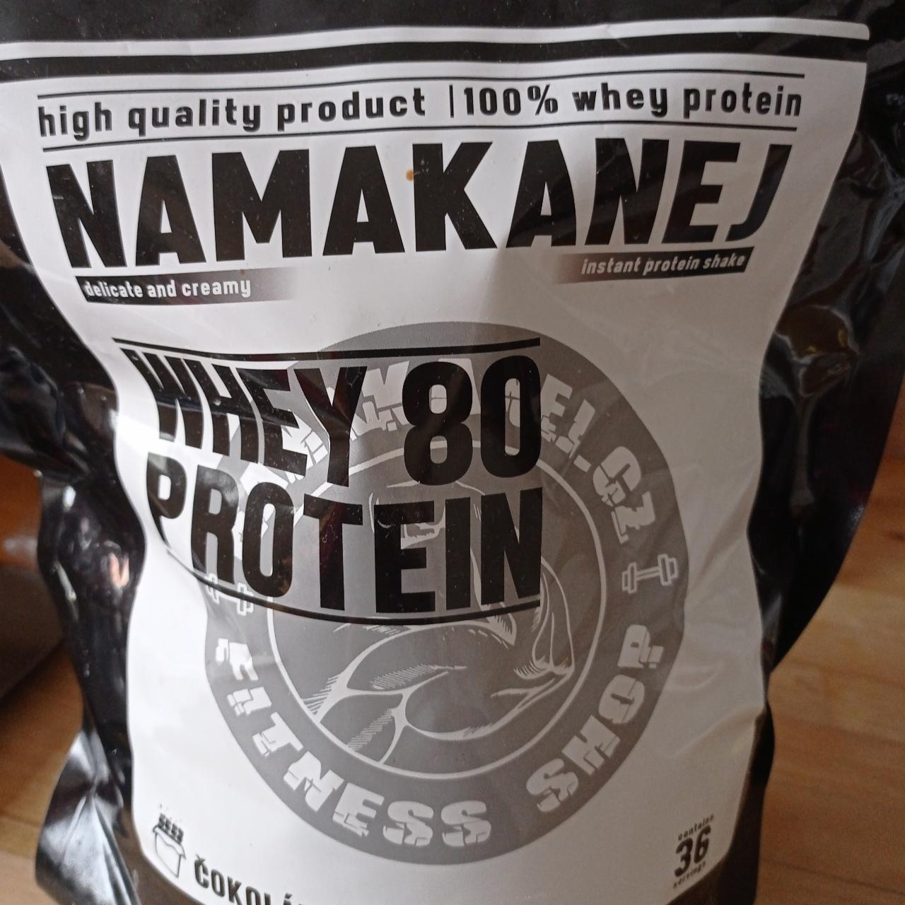 Fotografie - Namakanej whey 80 protein čokoláda