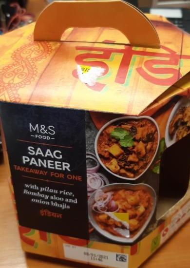 Fotografie - Saag paneer M&S Food