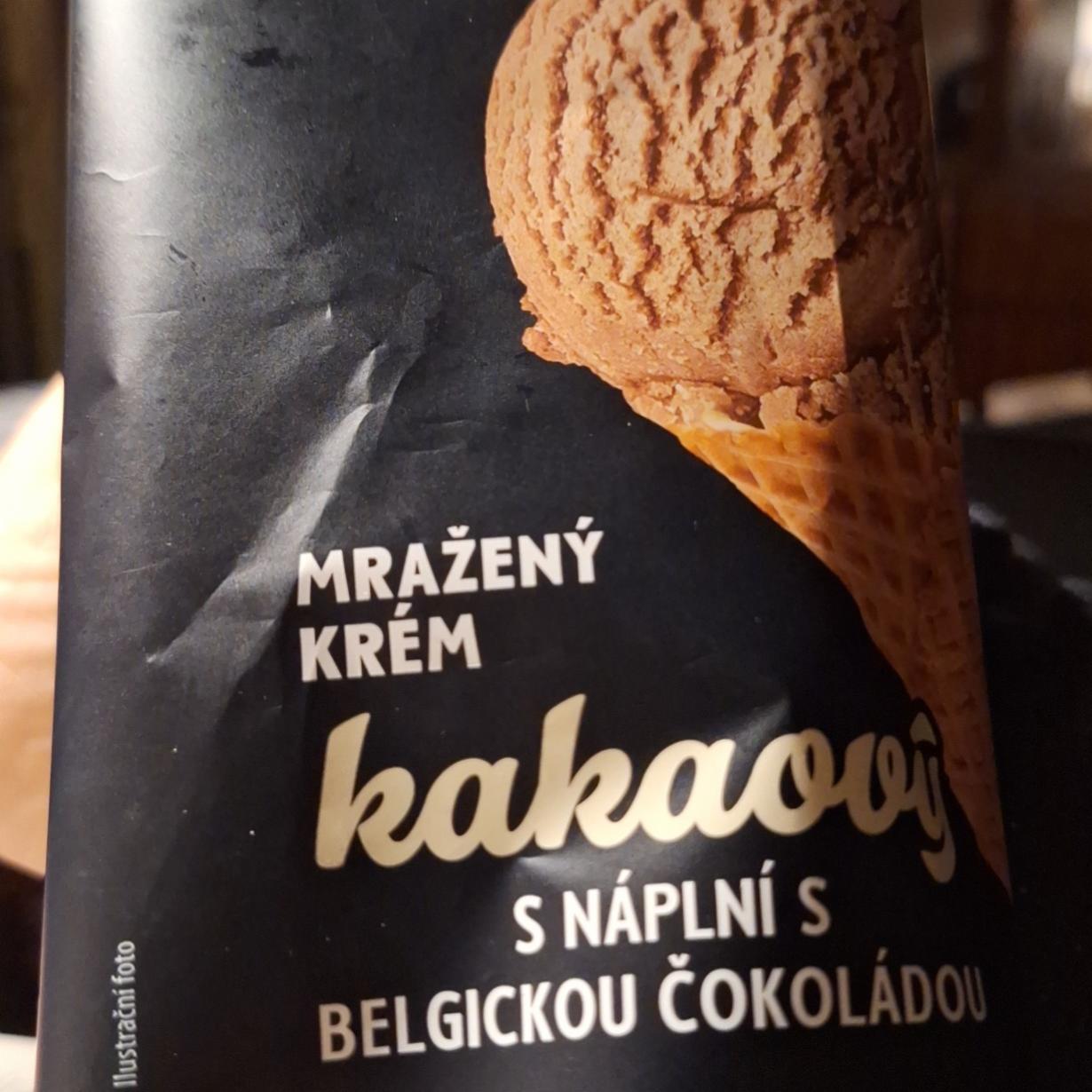 Fotografie - Mražený krém kakaový s náplní s belgickou čokoládou