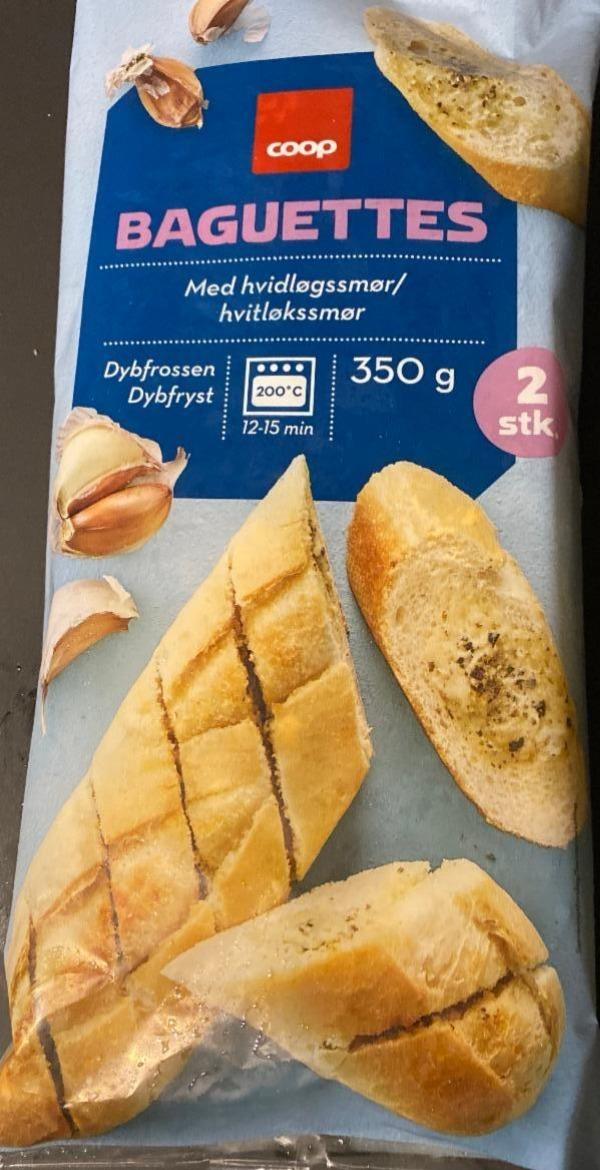 Fotografie - Baguettes med hvidløgssmør Coop