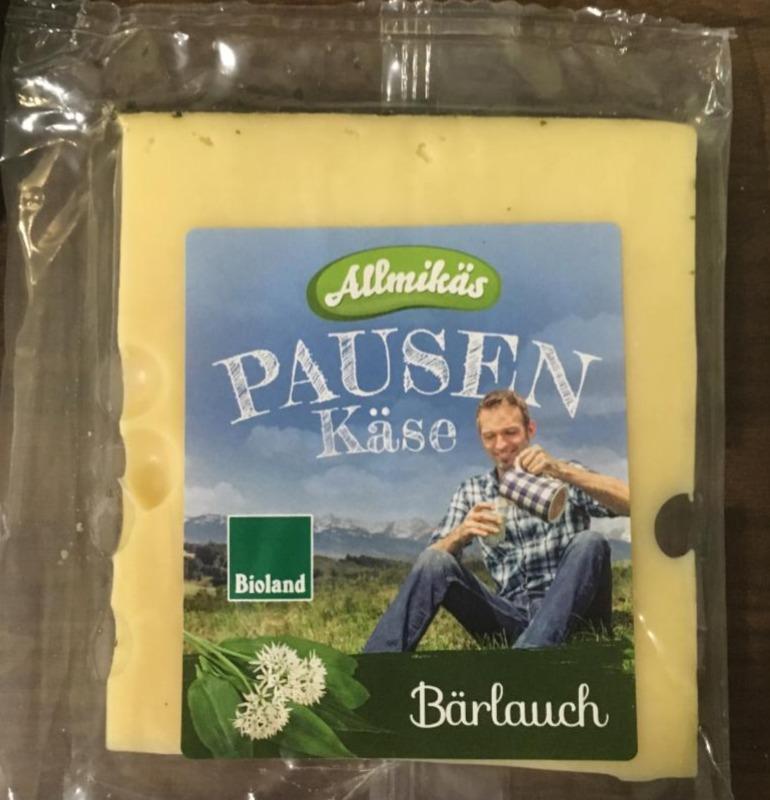 Fotografie - Pausen Käse Bärlauch Allmikäs Bioland