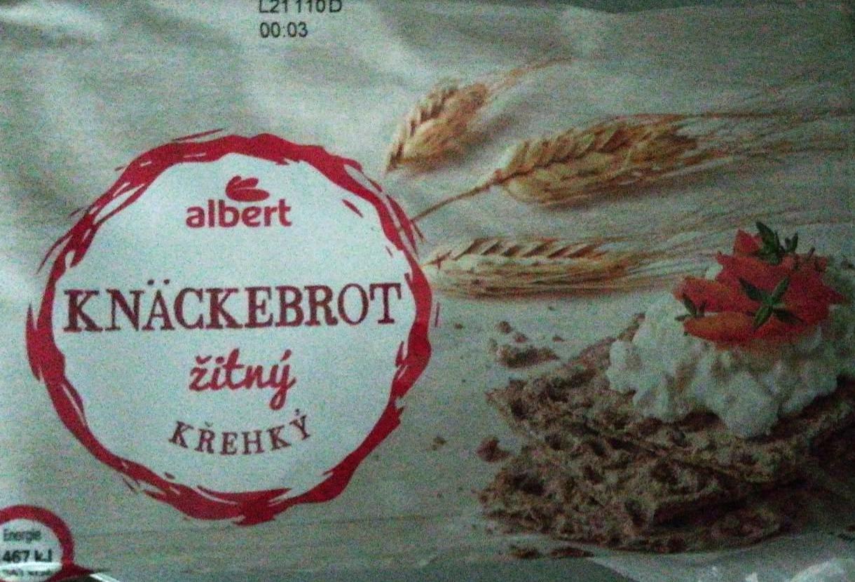 Fotografie - knäckebrot celozrnný žitný křehký Albert