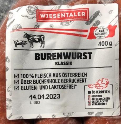 Fotografie - Burenwurst Klassik Wiesentaler