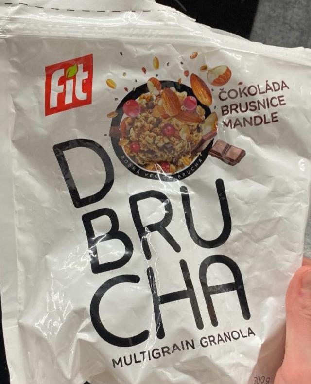 Fotografie - Multigrain granola čokoláda brusnice mandle Fit