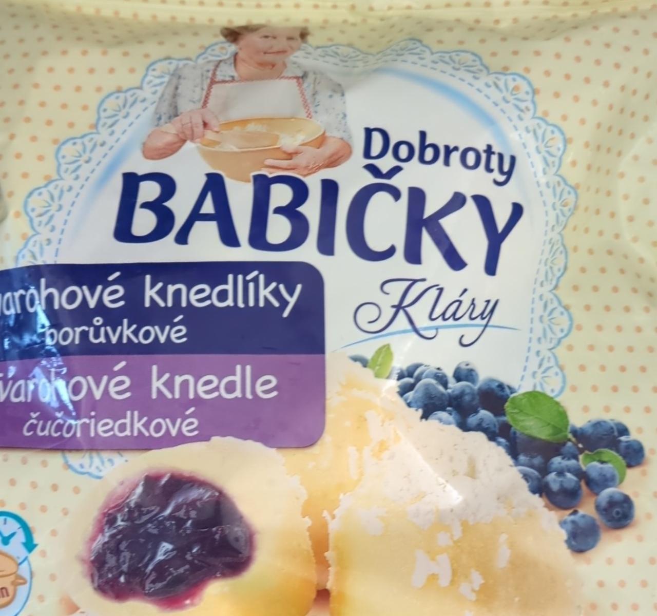 Fotografie - Tvarohové knedlíky borůvkové Dobroty Babičky Kláry