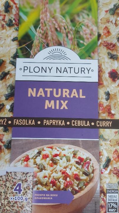 Fotografie - Natural Mix Ryż, Fasolka, Papryka, Cebula, Curry Plony Natury