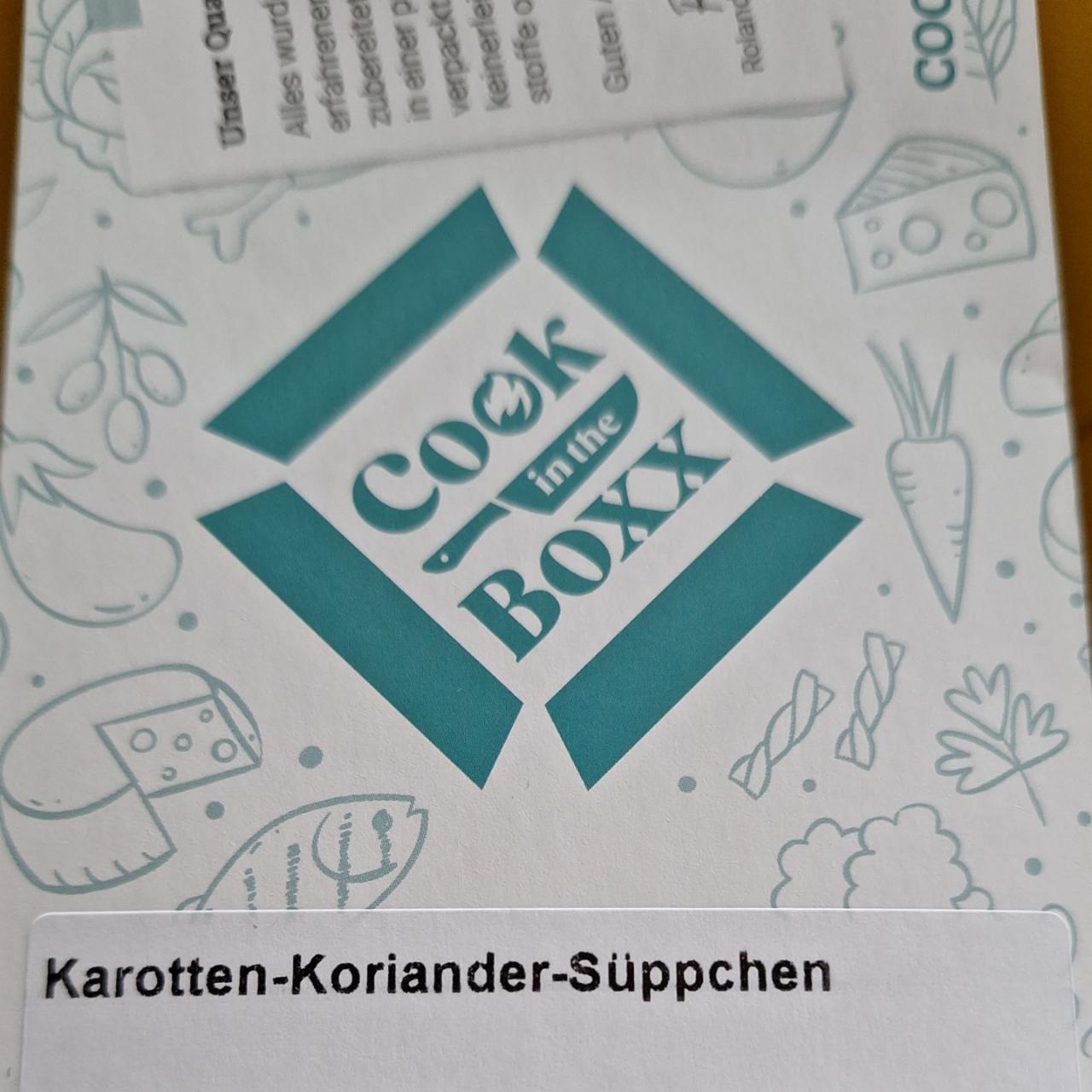 Fotografie - Karotten-koriander-süppchen Cook in the Boxx