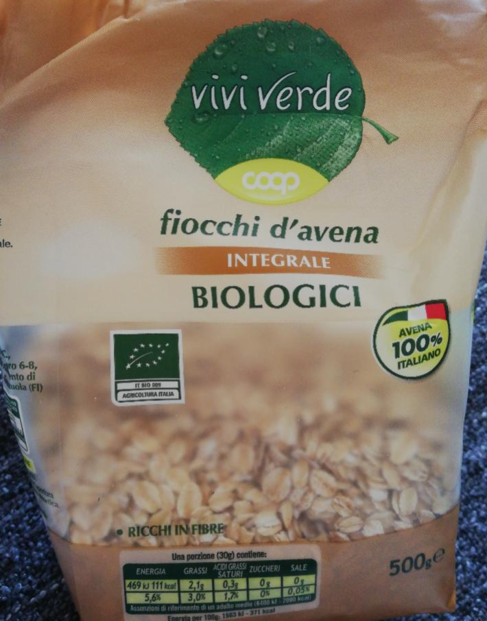 Fotografie - Fiocchi d'avena integrale Vivi Verde