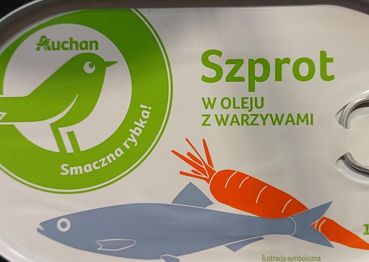 Fotografie - Szprot w oleju z warzywami Auchan