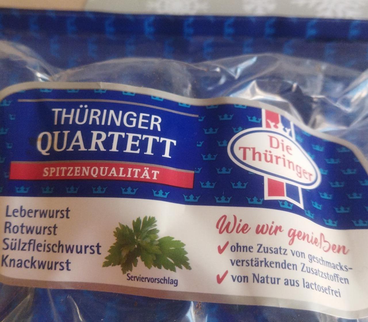 Fotografie - Thüringer Quartett Rotwurst Die Thüringer