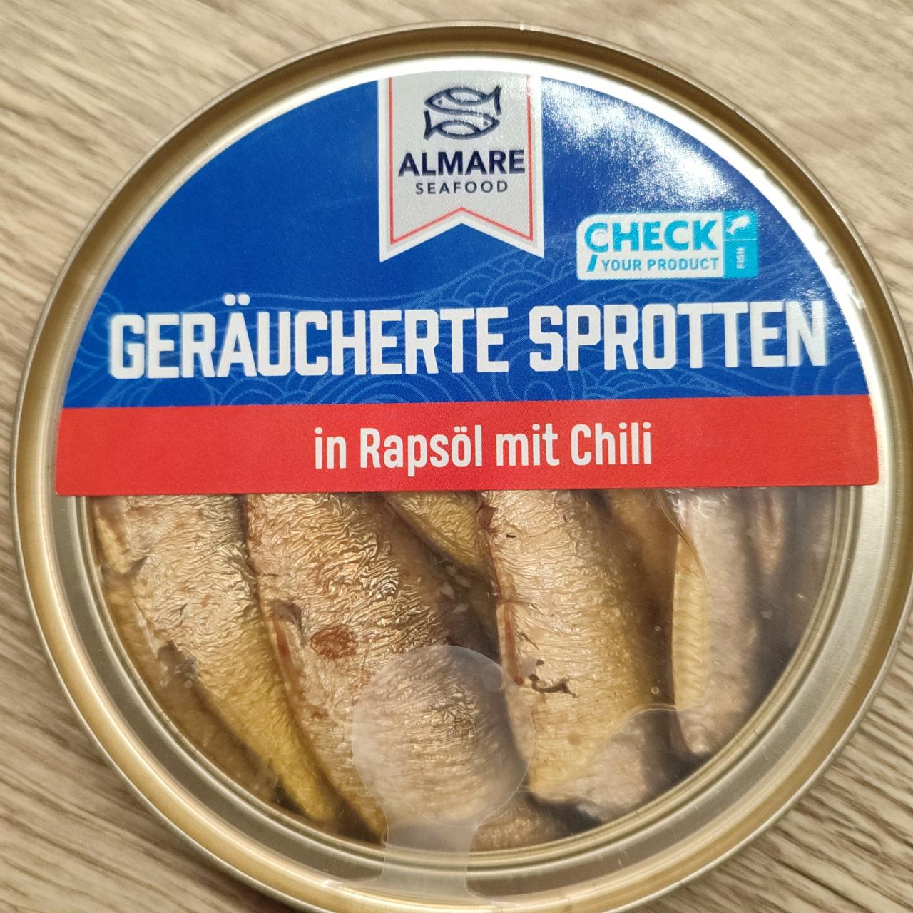 Fotografie - Geräucherte Sprotten in Rapsöl mit Chili Almare Seafood