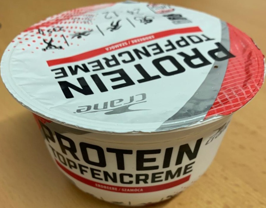 Fotografie - Protein Topfencreme Erdbere Crane