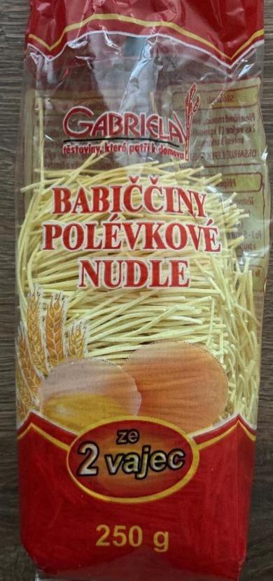 Fotografie - Babiččiny polévkové nudle Gabriela