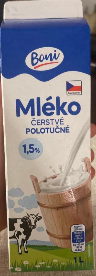 Fotografie - Mléko polotučné Boni