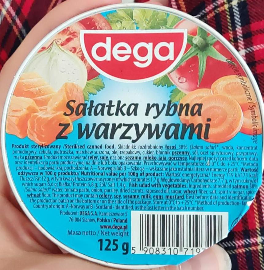 Fotografie - Sałatka rybna z warzywami Dega