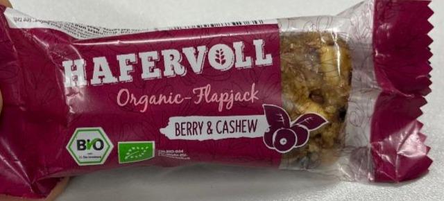 Fotografie - Organic Flapjack Berry & Cashew Hafervoll