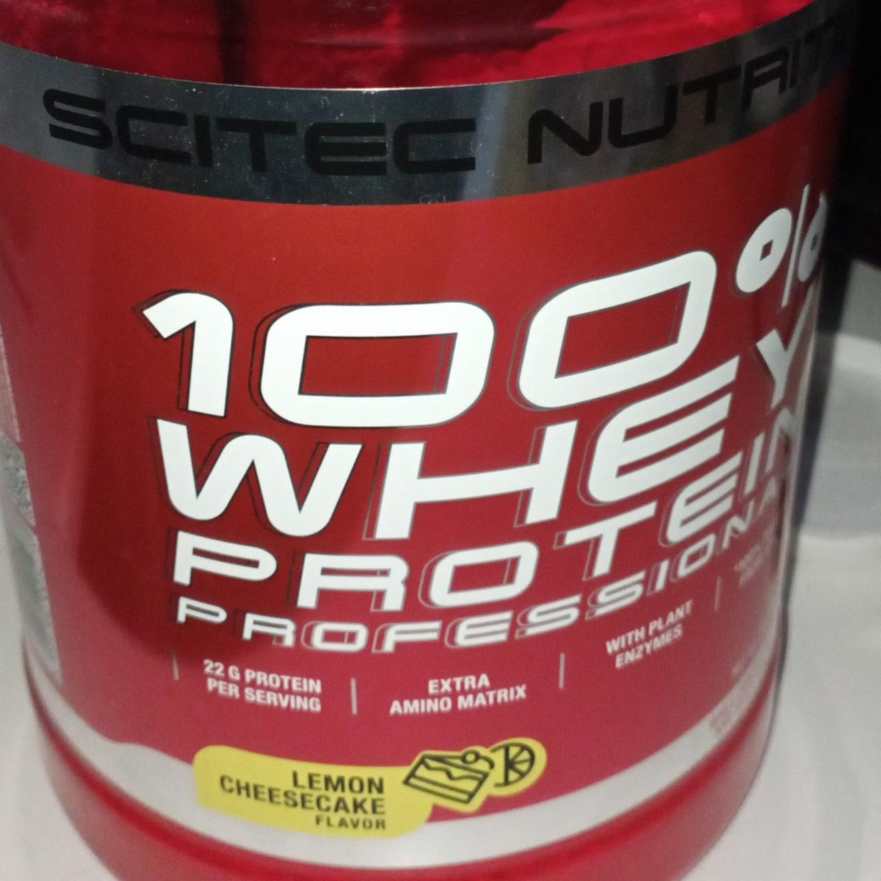 Fotografie - 100% Whey Protein Professional Lemon Cheesecake Scitec Nutrition