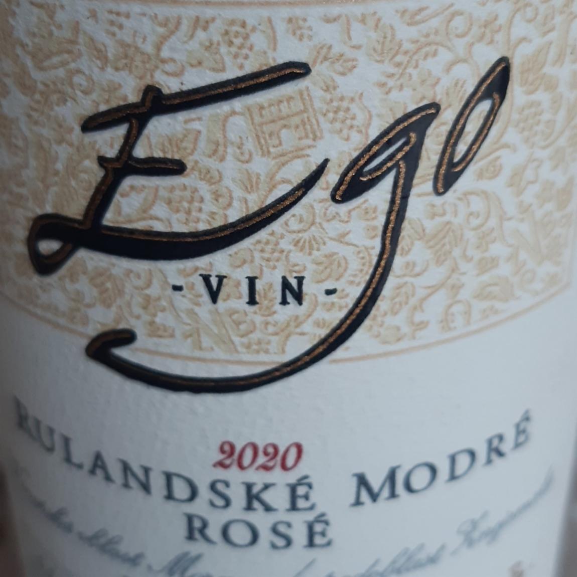 Fotografie - EGO No.8169 Rulandské modré rosé pozdní sběr