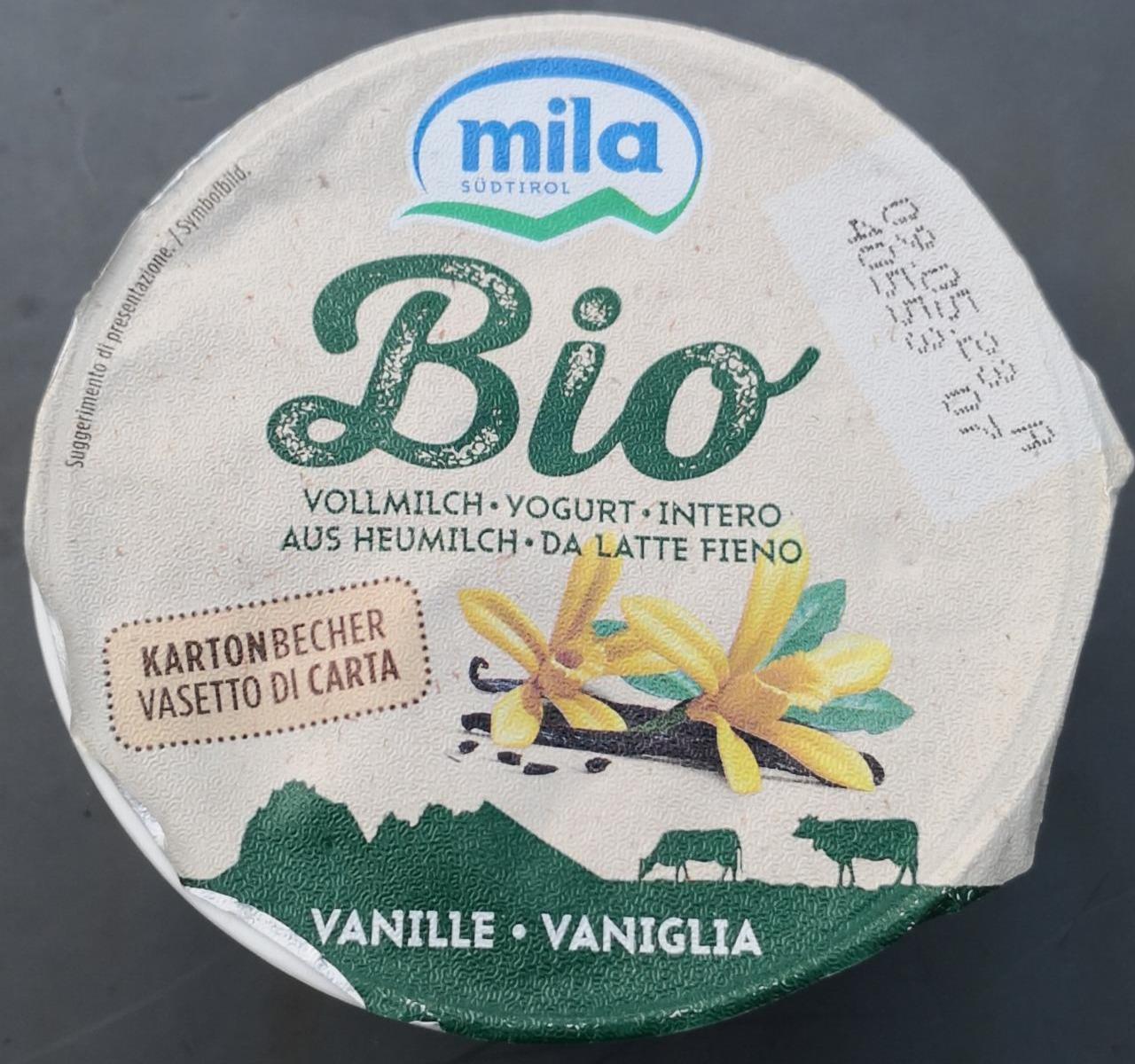 Fotografie - Bio Vollmilch Yogurt aus Heumilch Vanille Mila