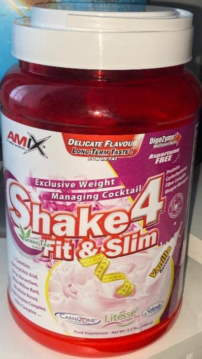 Fotografie - Shake4 Fit&Slim Vanilla Amix