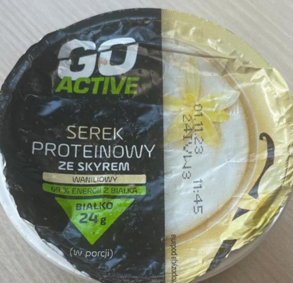 Fotografie - Serek proteinowy ze skyrem waniliowy Go Active